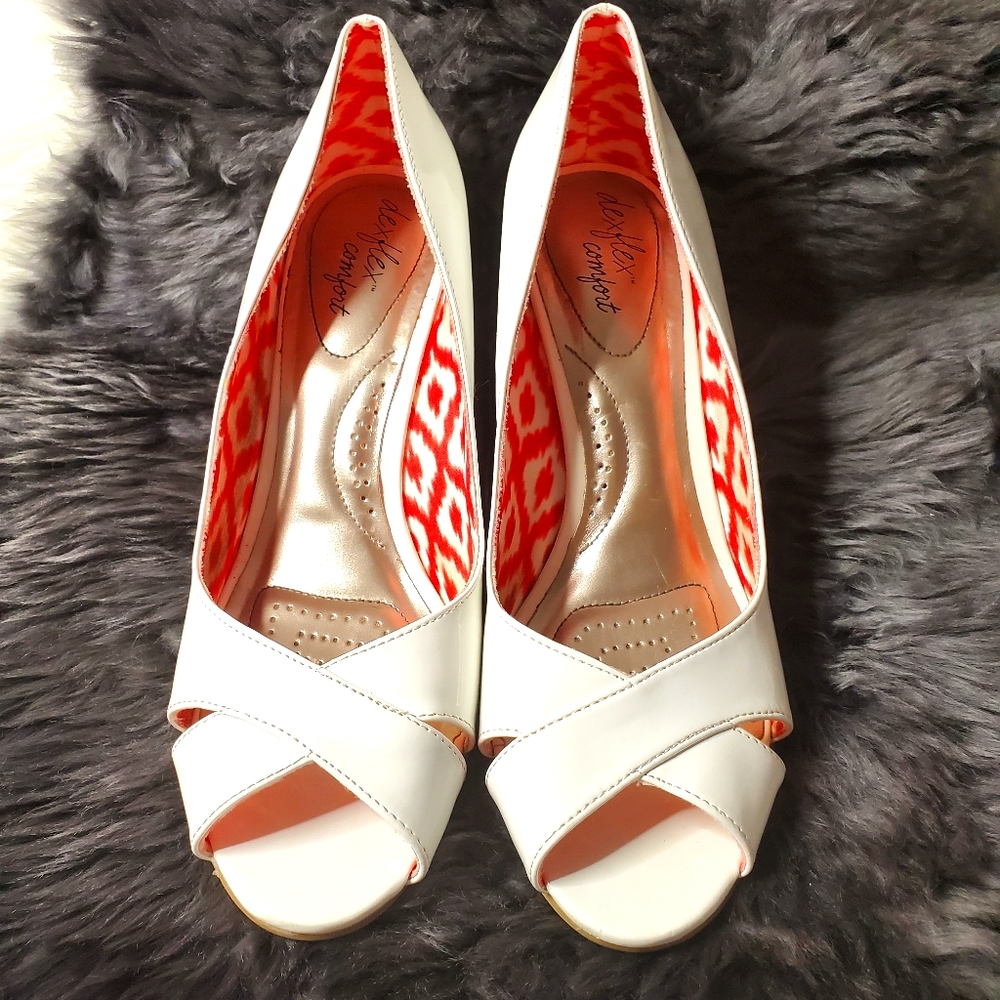 White, Comfy, Espadrille Wedge, Open Toe, shoes